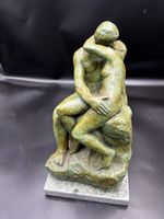 Rodin der Kuss Bronze Grün nummerierter Abguss JNG 9/50