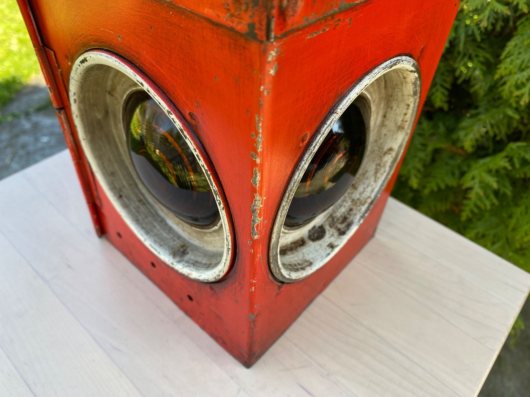 SBB/CFF/FFS Lampade: schöne alte Baustellenlampe / Signallampe – Usato da Feldbach venduto da Fea1 5
