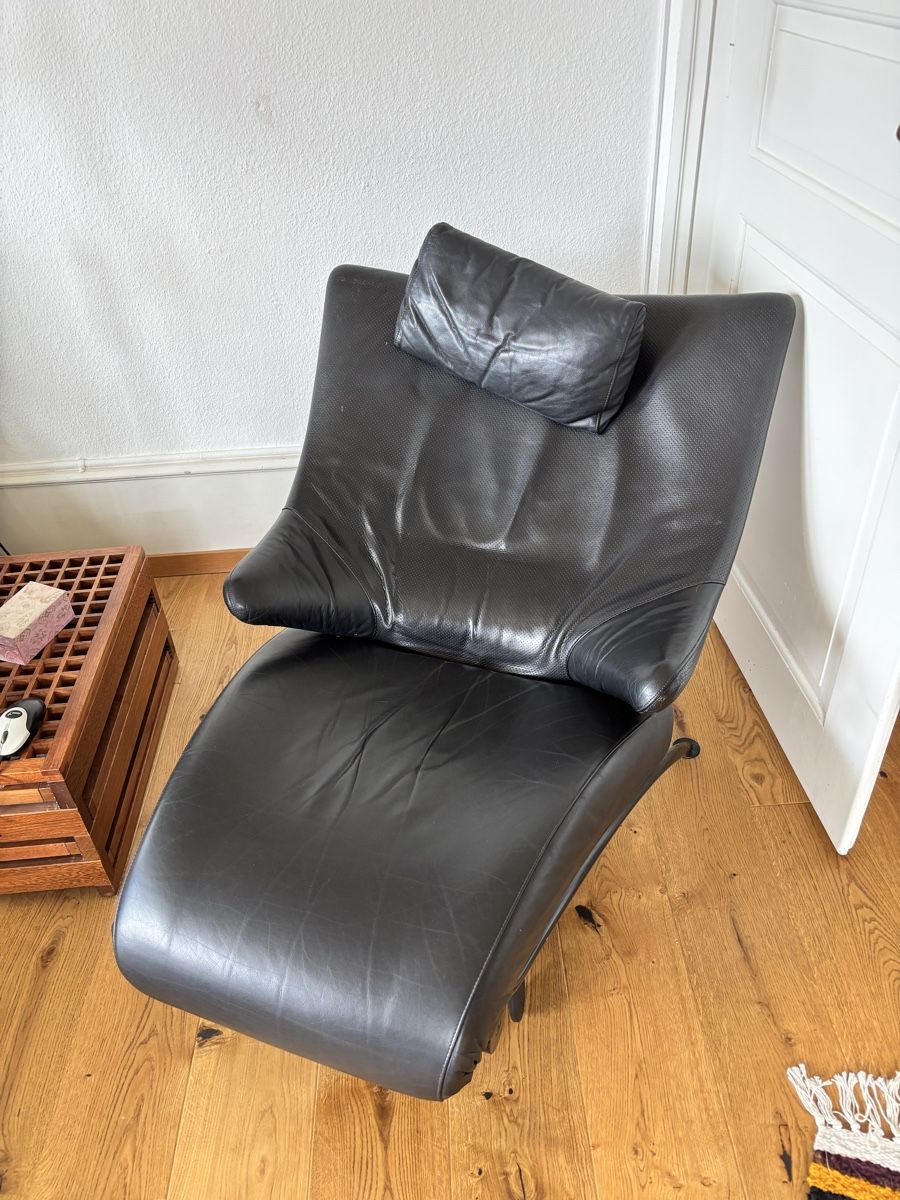 Fauteuils: 2 Design Sessel Leder Schwarz – D'occasion à Gümligen par Jangala 2