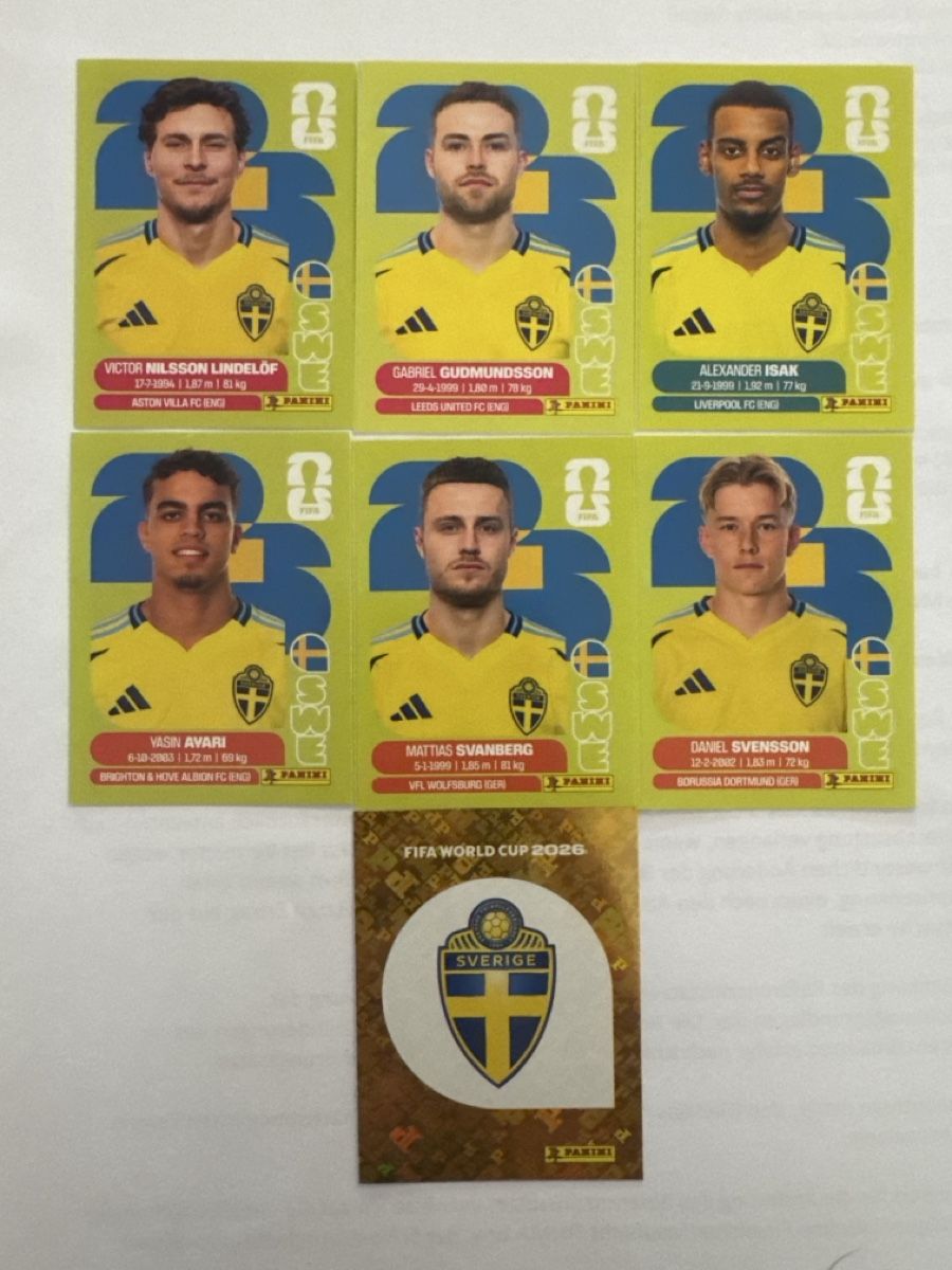 Panini : Panini WM 2026  Schweden – Nuovo (secondo la descrizione) da Kreuzlingen venduto da DennisA27
