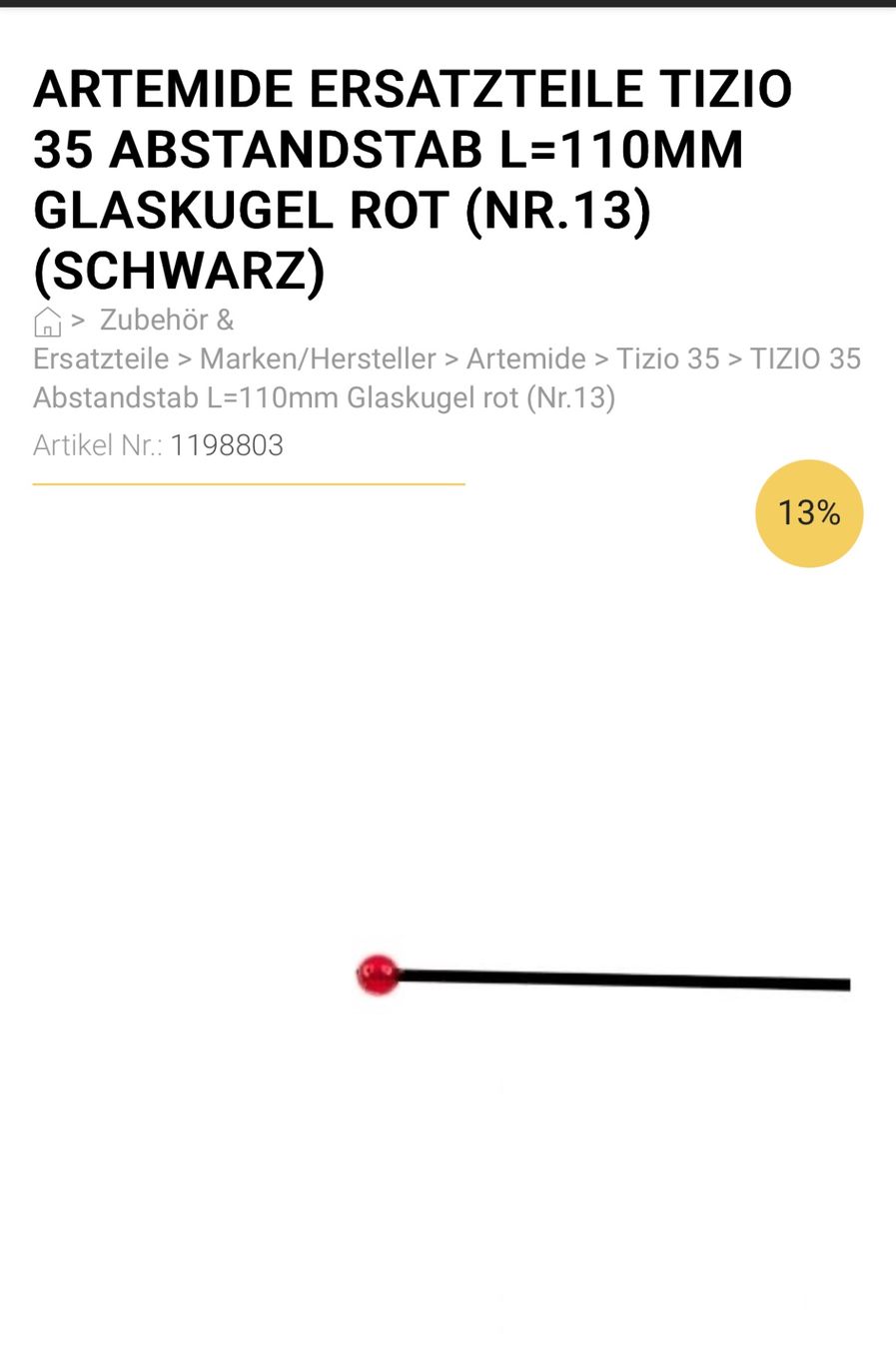 Artemide Lampen: Artemide Tizio 50, Design Büroleuchte – Gebraucht aus Bern von Flora.Sonea 8
