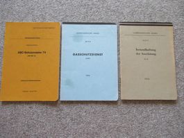 3 Reglemente der Schweizer-Armee 1954-1956-1979
