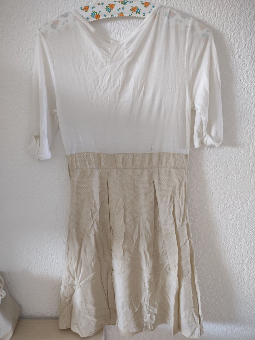 Vestiti: Robe bicolore blanc/beige taille S bon état – Usato da Gasel venduto da any_zyw8 1