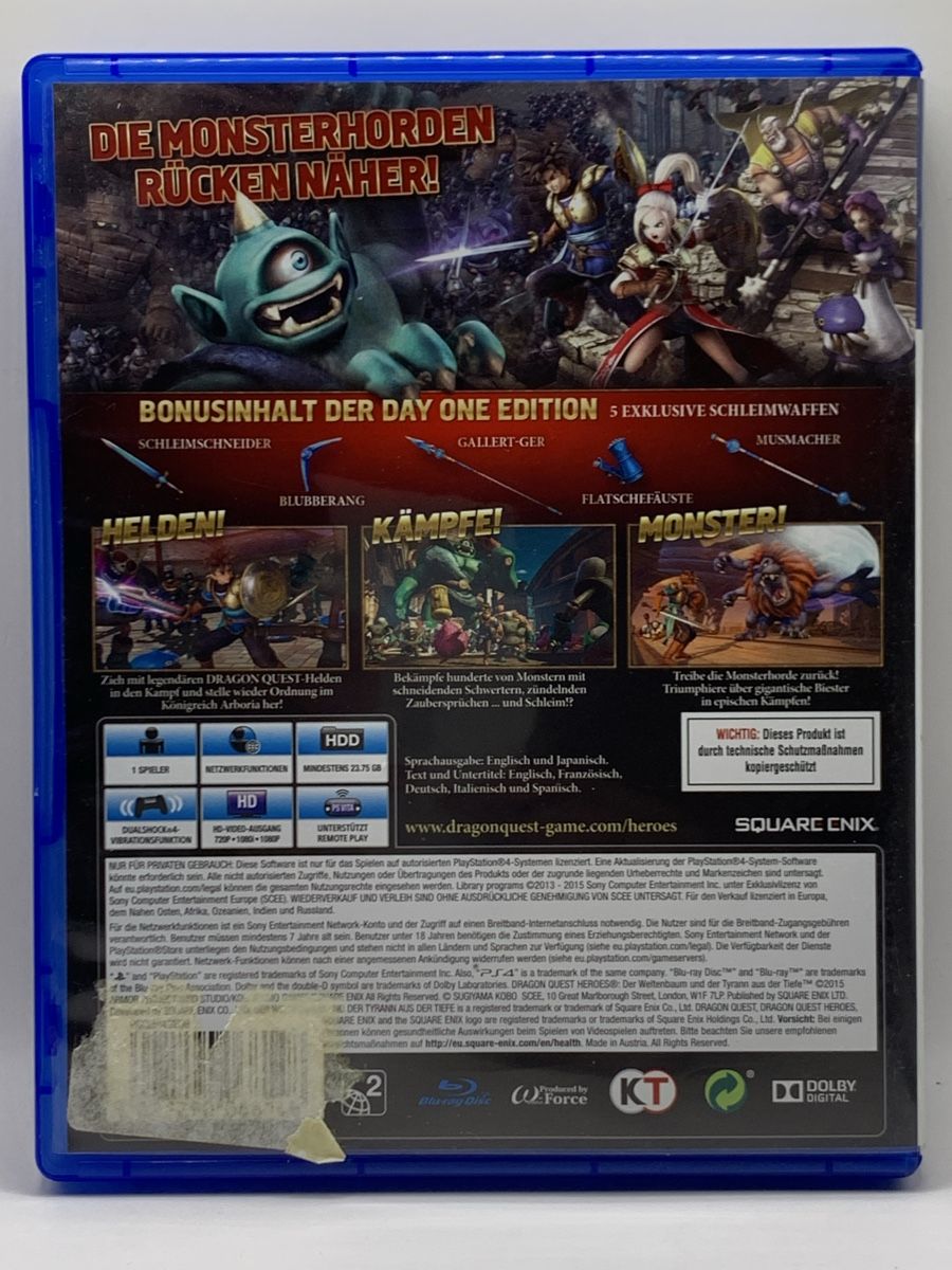 Sony Giochi: PS4 - Dragon Quest Heroes - Day One Edition – Usato da Ostermundigen venduto da RG-Collector 1