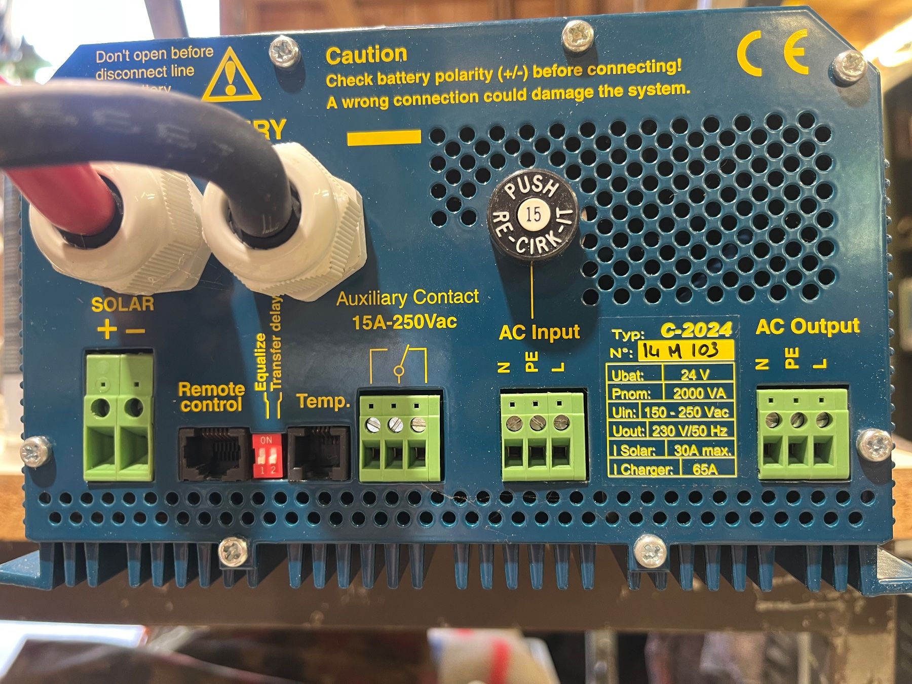 Inverter: Regort COMPACT C-2024 Ladegerät-Inverter 2000 VA gebraucht – Usato da Wangs venduto da Mikusch85 1