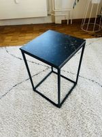Beistelltisch Schwarz Marmorplatte, top Zustand 