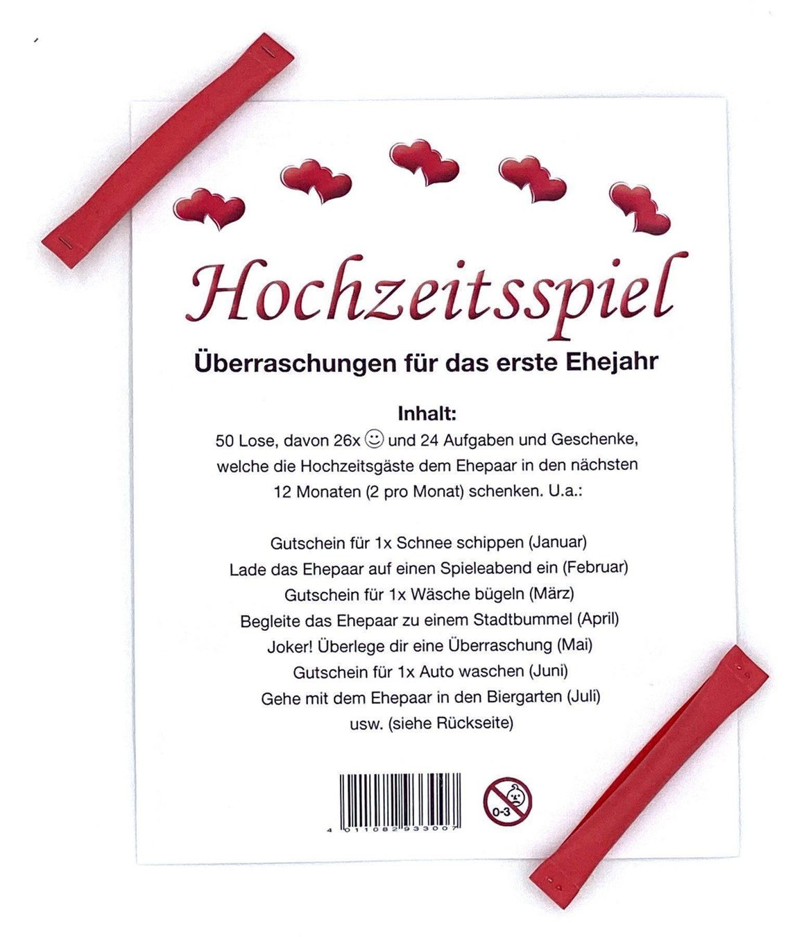 Biglietti: Hochzeitsspiel Lose Geschenk  Hochzeit – Nuovo e nell'imballaggio originale da Mauren venduto da rundumsfest 2