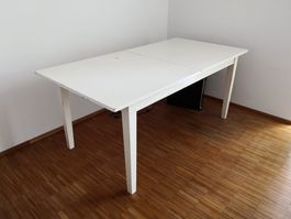 Weiss Holz Ess- Arbeitstisch 