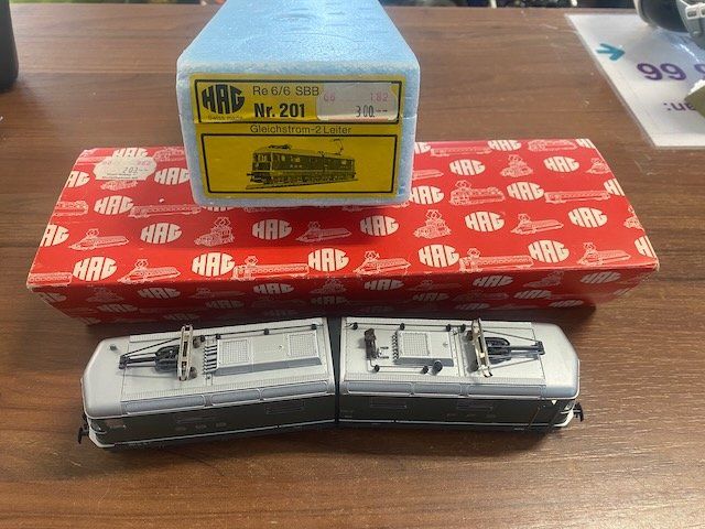 Hag Modellini di ferrovie: HAG SBB Re 6/6 E-Lok H0 - – Nuovo e nell'imballaggio originale da Steinhausen venduto da einzelstueck-brocki 3