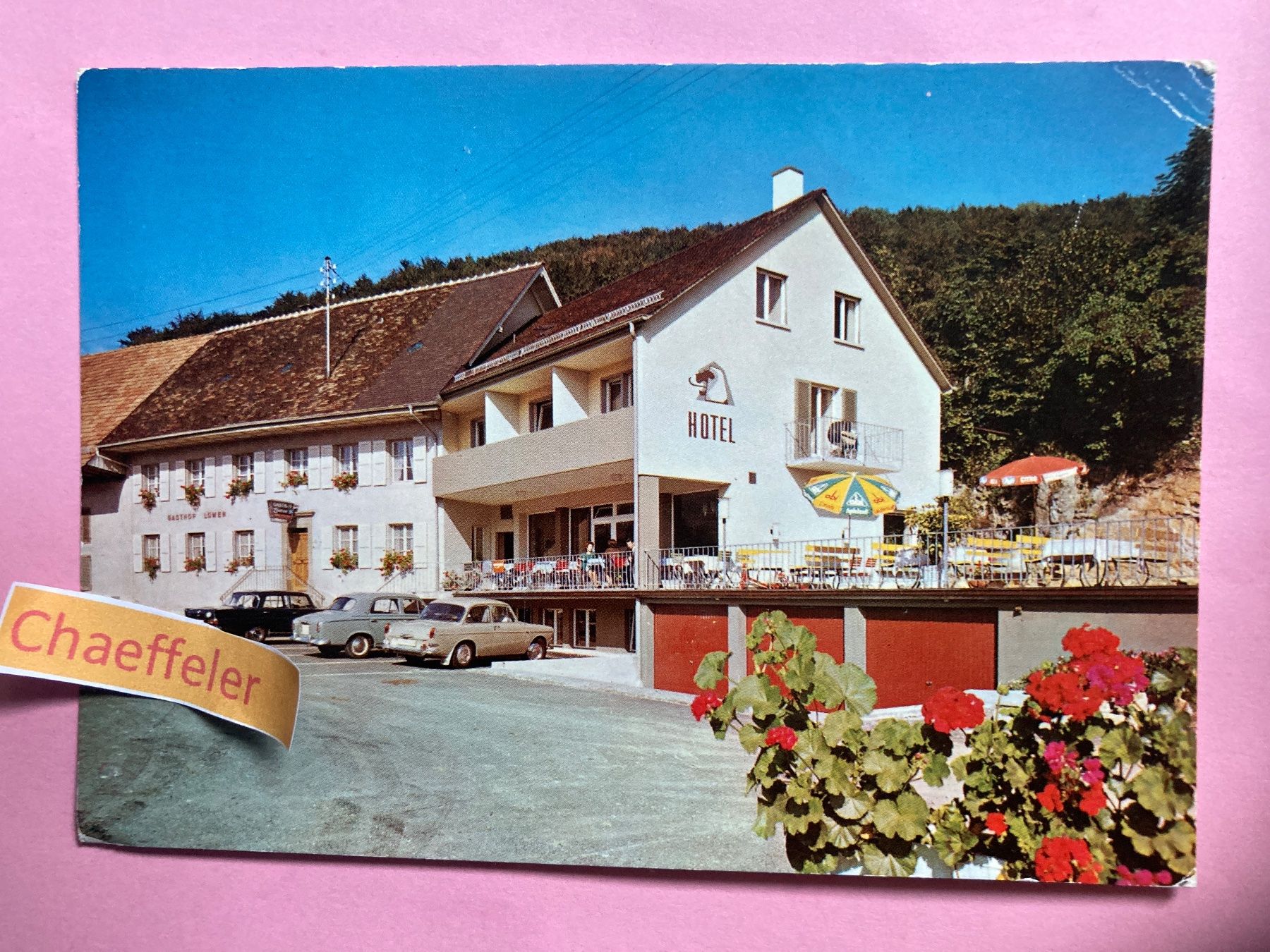 Cartoline postali: Feldpost. Hotel Löwen, 4699 Hauenstein – Difettoso da Zürich venduto da Chaeffeler