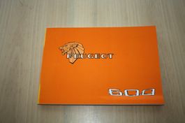 Peugeot 604 SL-TI Betriebsanleitung Handbuch 1/1980