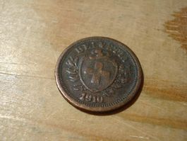 (D1) Départ 1 CHF 1 Rappen 1910