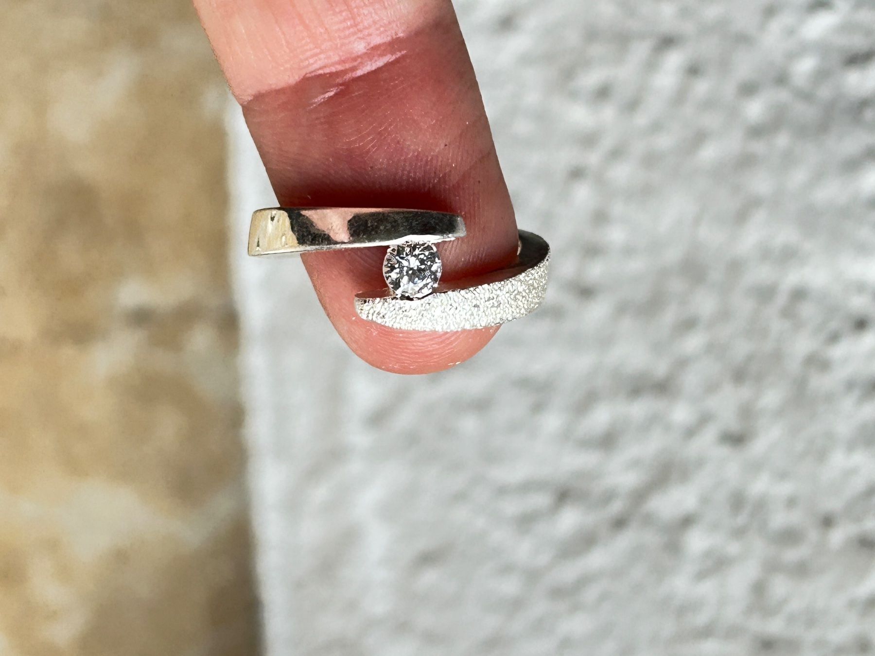 Ringe: Silberring matt-glanz "LIGHT" – Gebraucht aus Dittingen von Bijoubelle 4