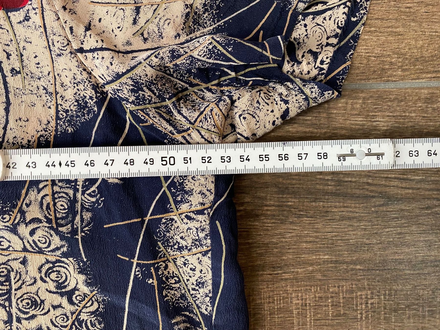Camicette: Bluse mit Rosen beige blau Gr. 42 / 44 – Usato da Pratteln venduto da a23_j2gs 6