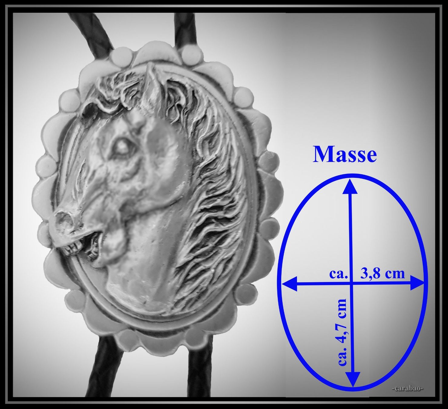 Krawatten: Bolo Tie / Pferdekopf / Nr. 4288 – Neu (gemäss Beschreibung) aus Winterthur von -carabao- 1