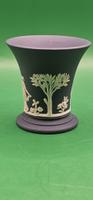 Wedgwood Made in England kleine Jasper Vase Navy Blau