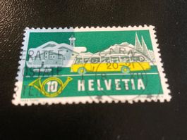 Alpenpost im Winter ZNr. 314 1953 Vollstempel Locarno