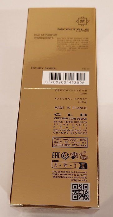 Montale Profumi & Eau de Toilette: Montale Honey Aoud 100 ml Eau de Parfum – Nuovo (secondo la descrizione) da Luzern venduto da Vegeta3000 2