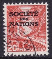 Dienstmarke SDN SBK-Nr. 51y (Landschaft glattes Papier 1936)