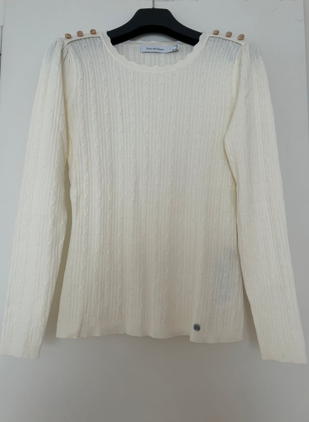 Maglioni & Felpe: Pulli, Strickpulli, weiss / creme, Pedro del Hierro, S, Neu! – Nuovo e nell'imballaggio originale da Bern venduto da SecondWave