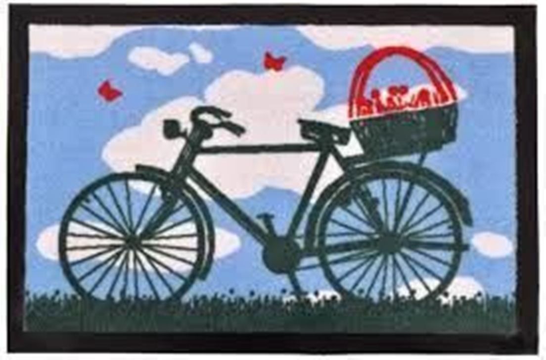 Teppiche: Fussmatte - VELO MIT EINKAUFSKORB – Neu (gemäss Beschreibung) aus Rupperswil von big-one-sale