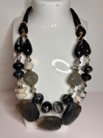 Collier tendance nuances de noir ✨