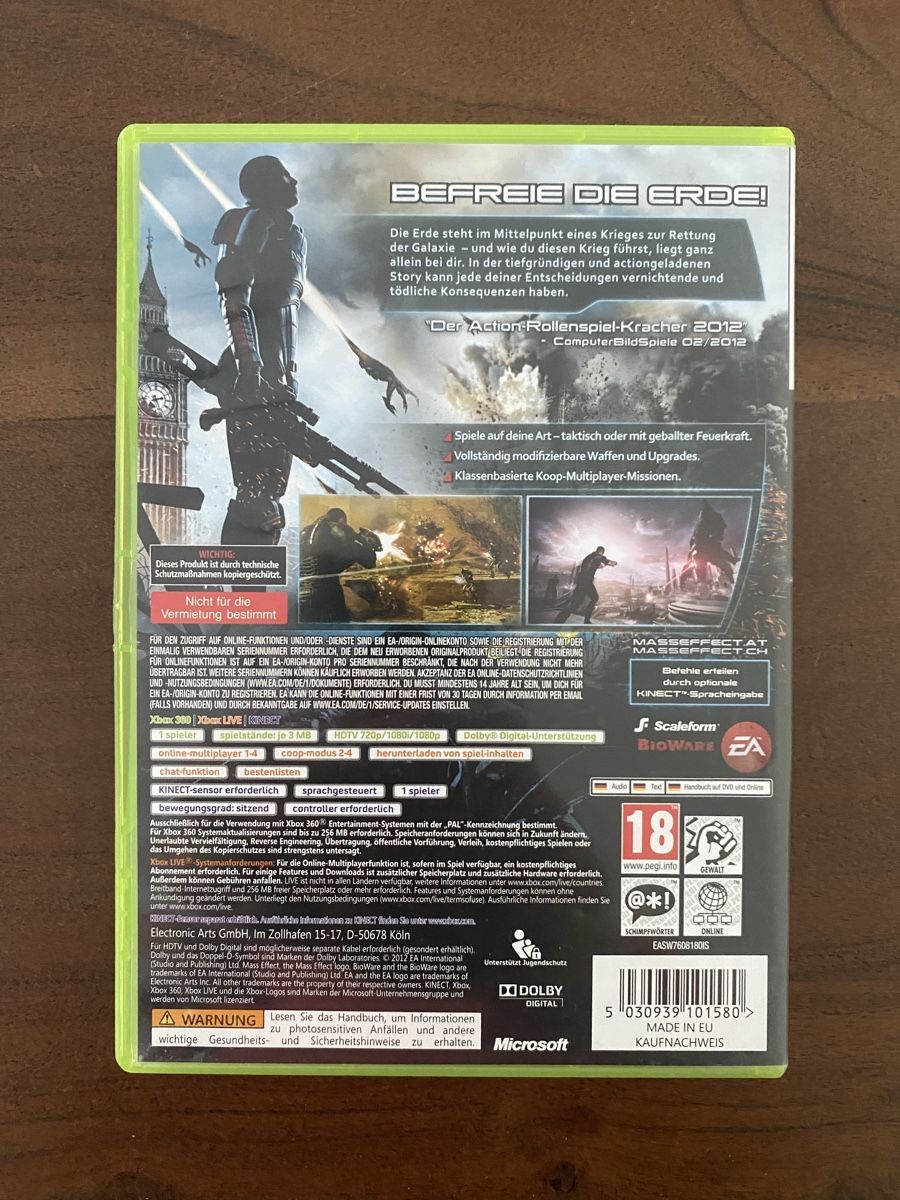 Microsoft Spiele: Mass Effect 3 für Xbox 360 – Gebraucht aus Thunstetten von Virus_33 2