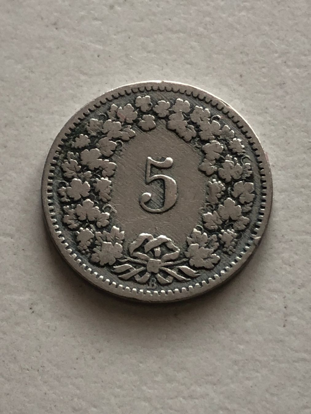Alle Münzen: 5 Rp. 1891 – Gebraucht aus Schötz von Odpa 1