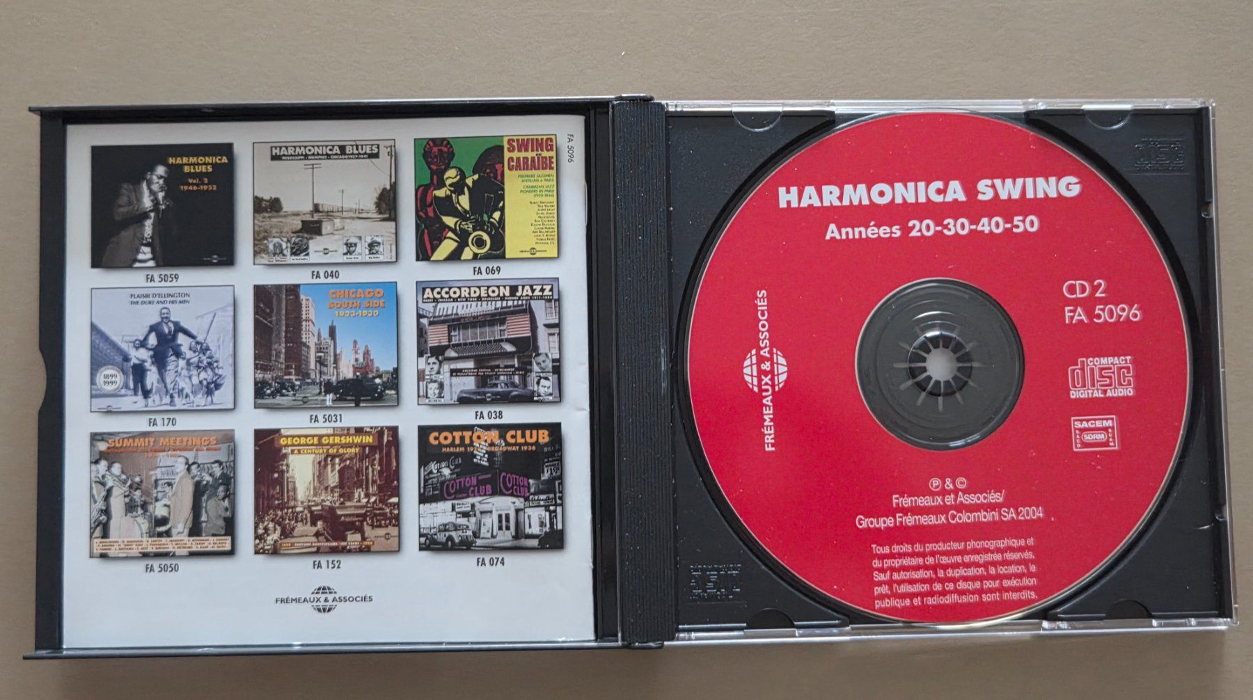 CDs: Harmonica Swing - Années 20-30-40-50 - Doppel CD - 2004 – Gebraucht aus Wilen b. Wollerau von weiherblick 2