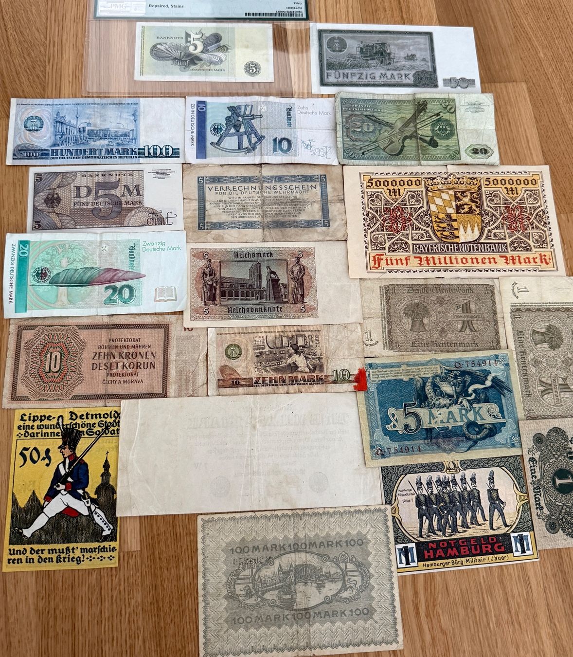 Banknoten: **Deutschmark Banknoten Konvolut ** – Gebraucht aus Langrickenbach von MeUs74 5