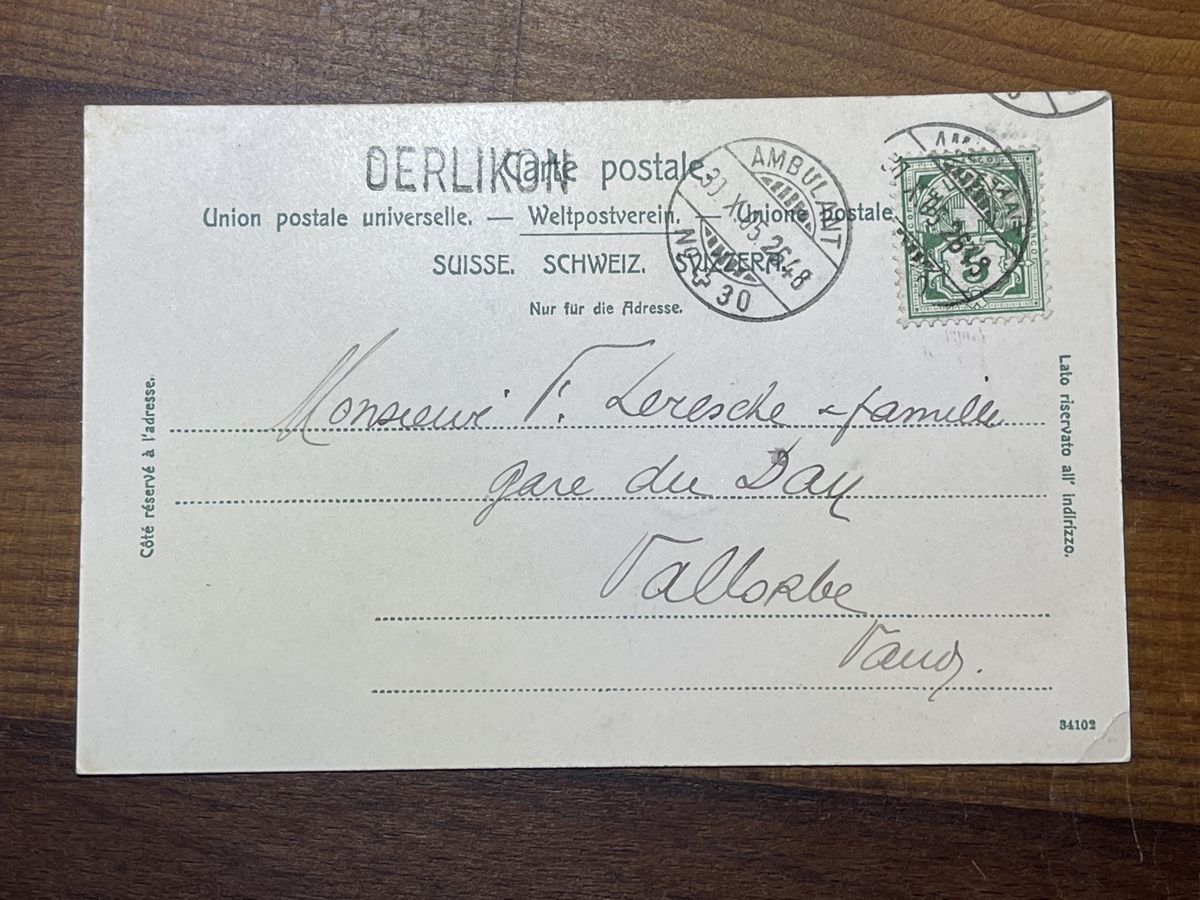 Cartoline postali: Alte Ansichtskarte seebach Zürich – Usato da Strengelbach venduto da Aschatan5 1