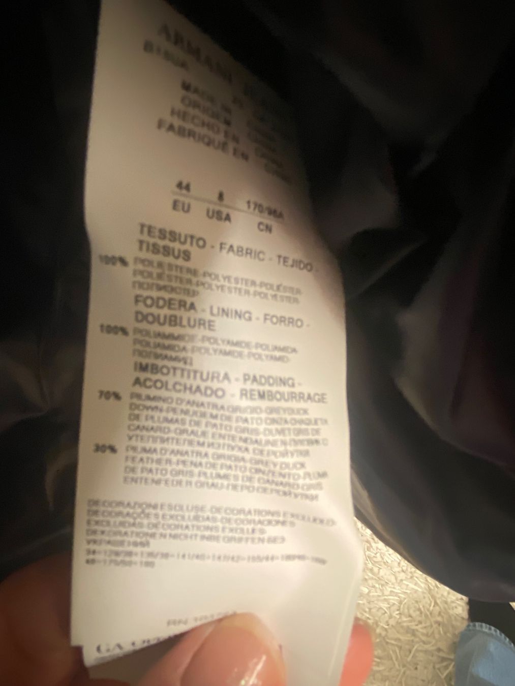 Armani Giacche: Armani Jeans Daunen Jacke Neu ! – Usato da Bern venduto da Ninitto 8