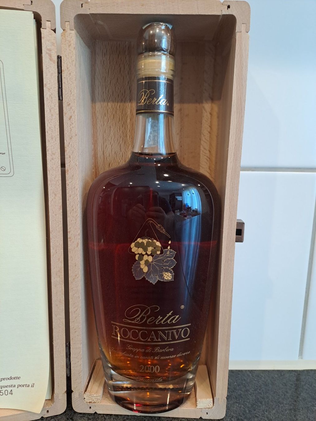 Berta Bevande alcoliche: Berta Grappa Roccanivo 2000 mit OHK – Nuovo e nell'imballaggio originale da Elsau venduto da Kellerraeumung 1