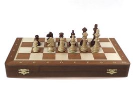 Schachbrett Chess neu aus Holz Turnier