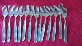 13er Set Gabeln, Edelstahl, Zeitlos-Elegan, guter Zustand