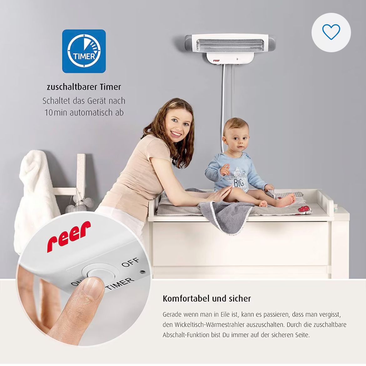 Reer Radiatori: Reer Scaldabagno 2in1 FeelWell con supporto. – Usato da Oberengstringen venduto da jessica2023 6