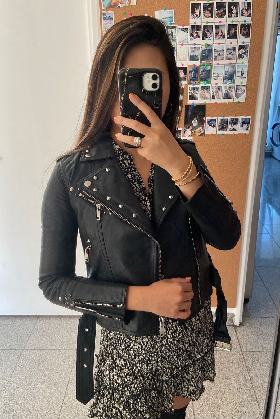 Giacche: Blue Heros schwarze Biker-Lederjacke – Usato da Wallisellen venduto da shirley10212008 1