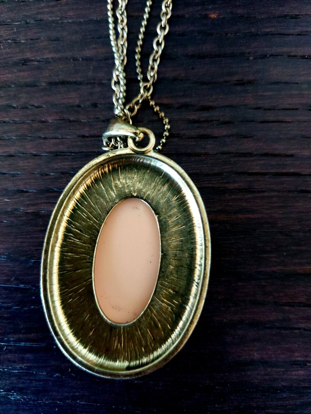 Ciondoli: Schmuck Kette Messing mit Anhaenger Rosa Stein – Nuovo (secondo la descrizione) da Horgen venduto da zur_jq85 3