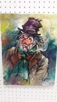 C.Lorrain "Clochard" Gemälde Original