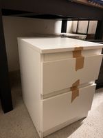 IKEA Nachttisch weiss mit 2 Schubladen guter Zustand 45x50x4