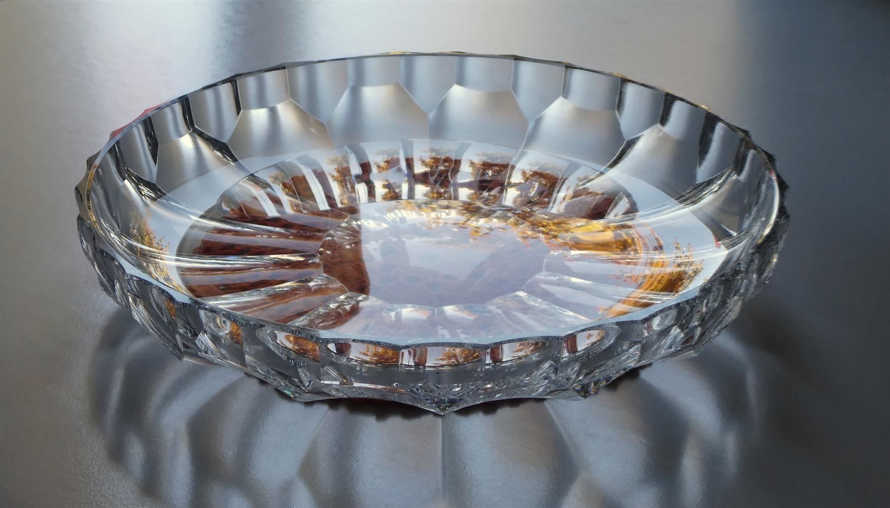 Piatti di portata: Früchteschale Schale Servierplatte Kristall Design – Usato da Frauenfeld venduto da dhour