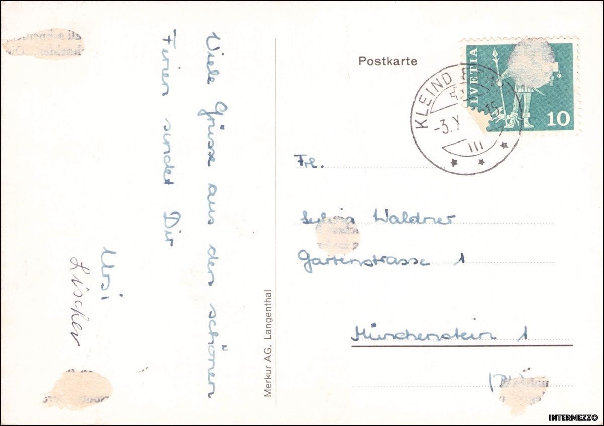 Cartoline postali: Ursenbach Bad Hirsern Restaurant 1962 – Usato da Basel venduto da intermezzo12 1