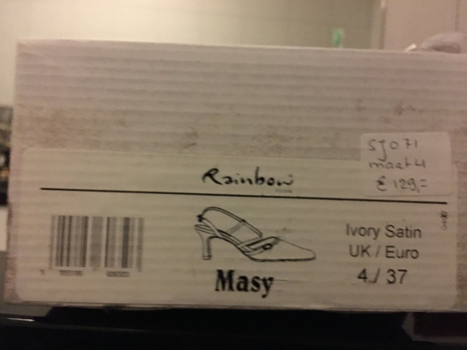 Rainbow Scarpe da donna: Rainbow Masy Brautsschuhe Ivory Satin – Nuovo (secondo la descrizione) da Luzern venduto da inf_c7r2 3