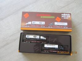 Märklin mini-club 82340 Wagen-Set USA-Flachwagen-Set (2von2)