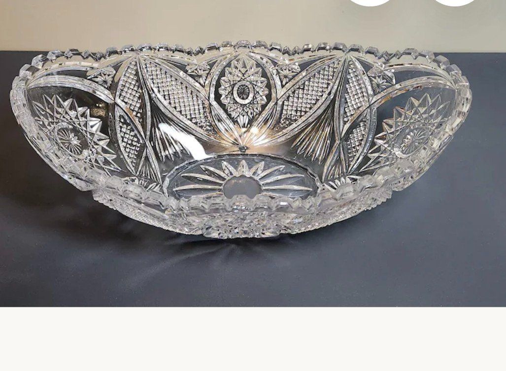 Ciotole: Kristall Glasschale oval – Usato da Volketswil venduto da Corvette06
