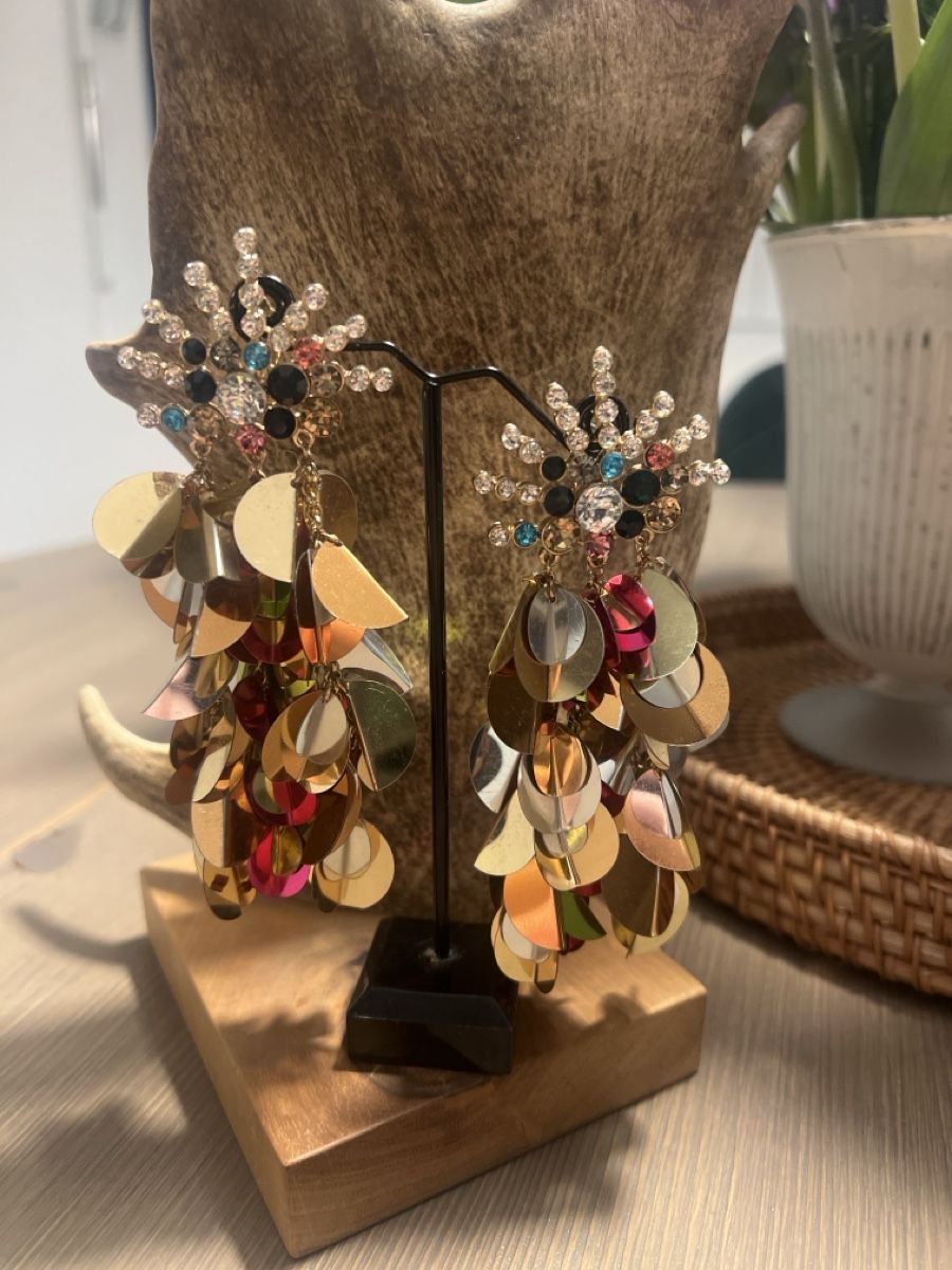 Ohrringe & -stecker: Statement Ohrringe mit Pailletten – Glamour  – Neu (gemäss Beschreibung) aus Seon von Sunny-Schmuck78