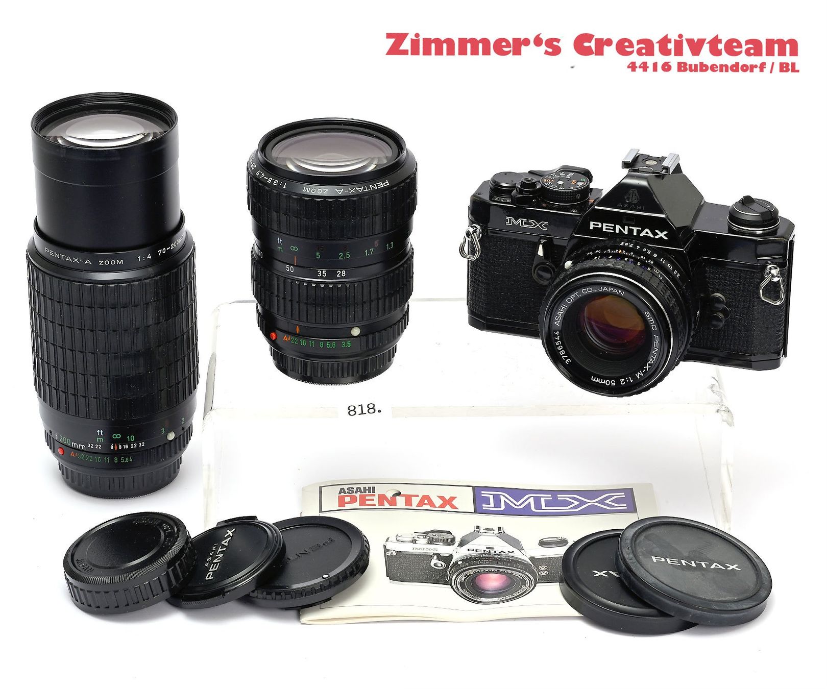 Pentax Fotocamera: PENTAX MX Spiegelreflex Kamera mi 3 Objektiven – Usato da Bubendorf venduto da zimmers_creativteam 1
