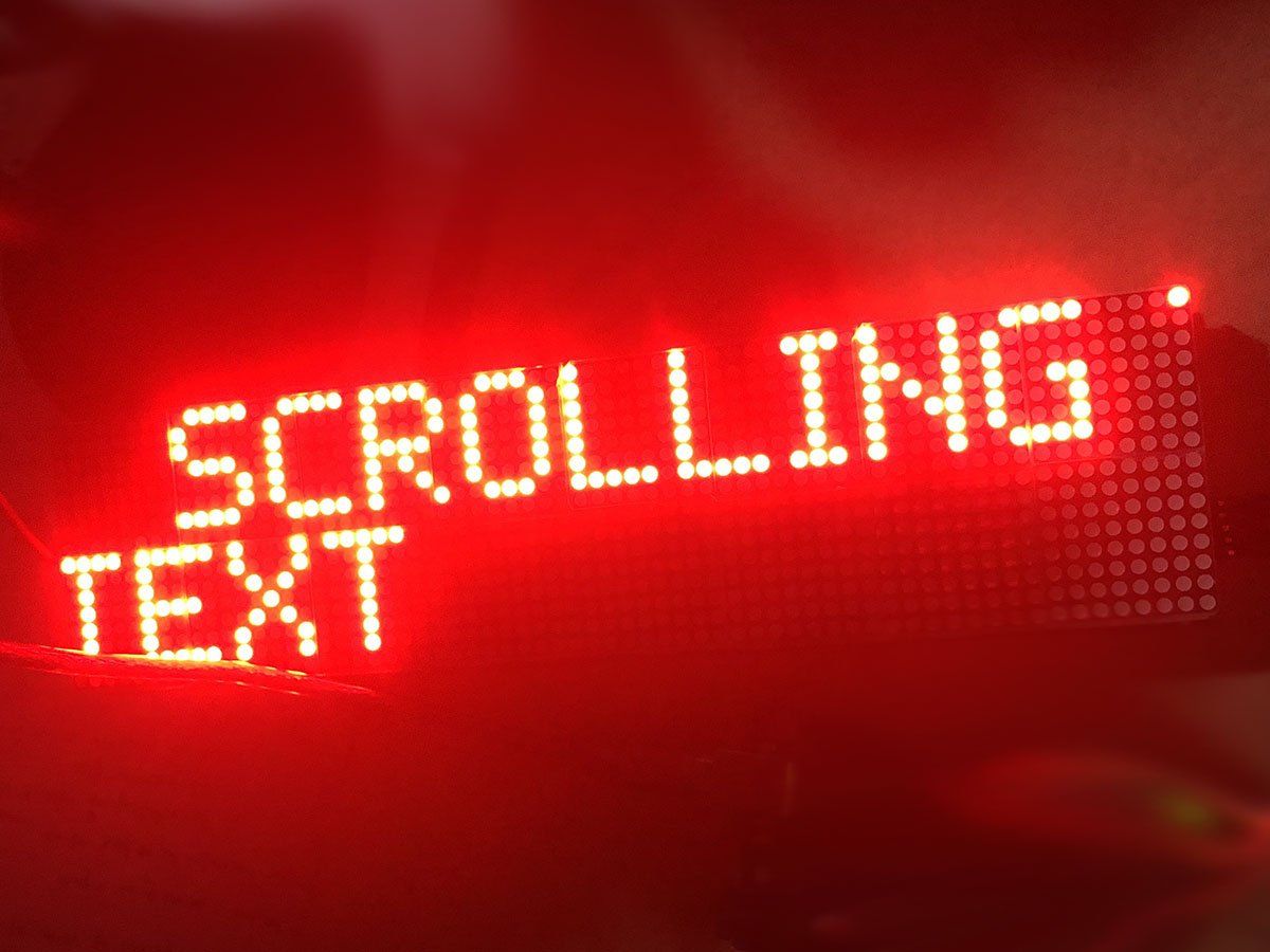 Arduino Elektronikbauteile: LED Scrolling Display + ARDUINO - Rot – Neu (gemäss Beschreibung) aus Zurich von led_matrix