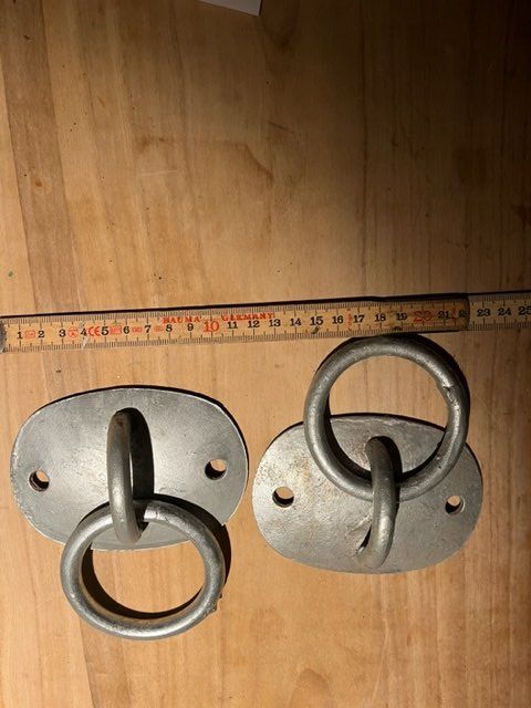 Ferramenta: 2 Stk. Befestigungsring Hackenhalter Seilhalter – Nuovo (secondo la descrizione) da Altbüron venduto da Februar26 3