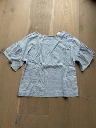 Bluse Shirt Top Esprit NEU Gr. M weiss hellblau gestreift